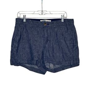 Old Navy blue chambray mid rise shorts size 8